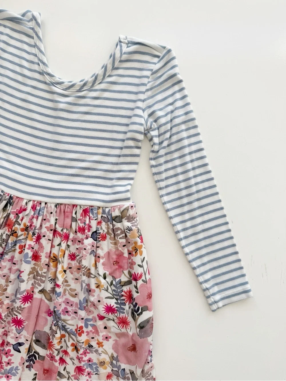 Little Sleepies Play Floral Striped Dress Size 4T